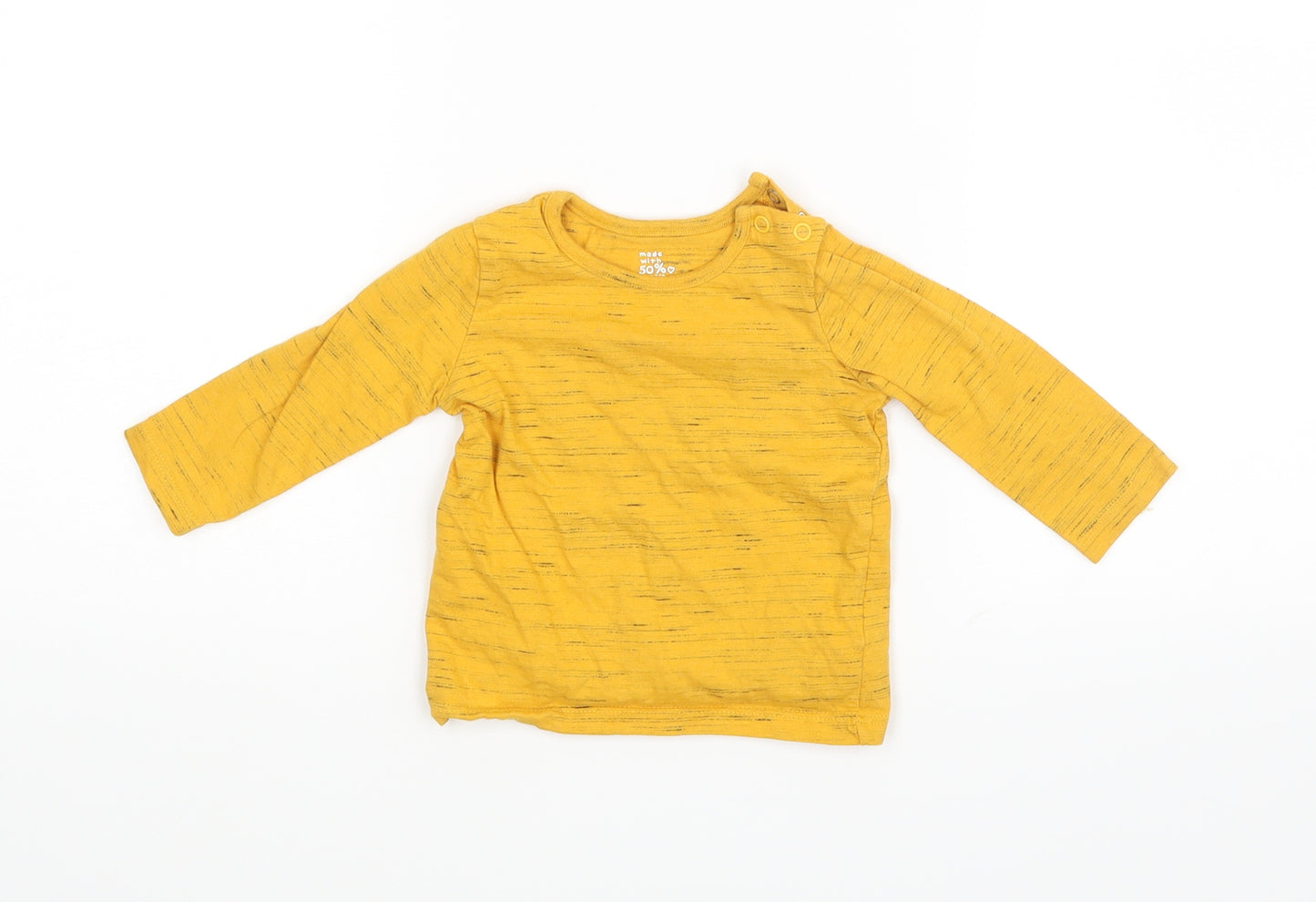 F&F Baby Yellow   Basic T-Shirt Size 3-6 Months