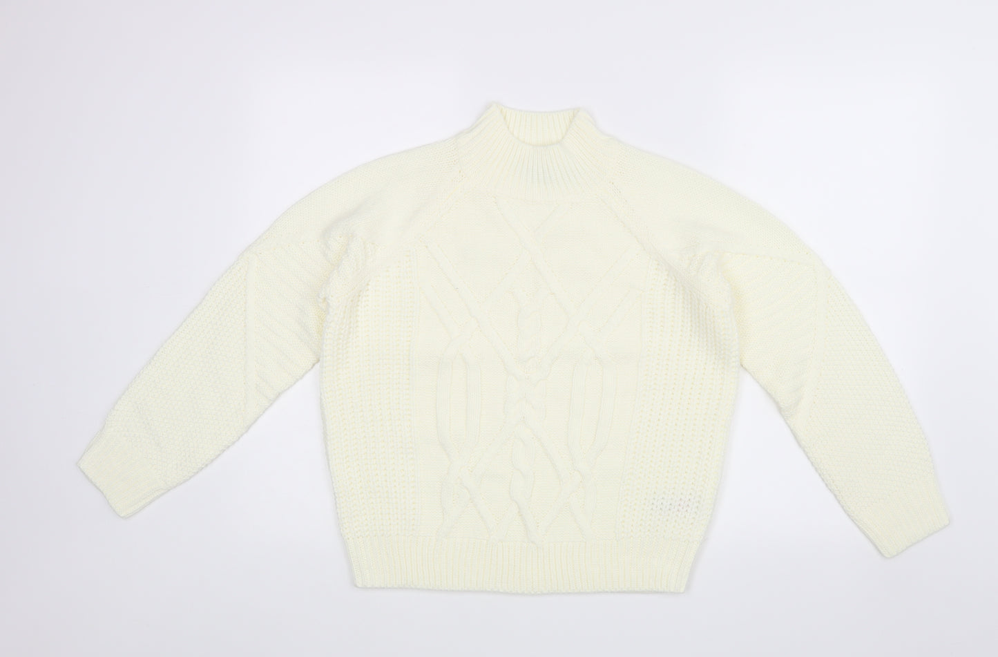Dorothy Perkins Womens White   Pullover Jumper Size 10
