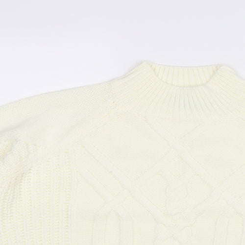 Dorothy Perkins Womens White   Pullover Jumper Size 10