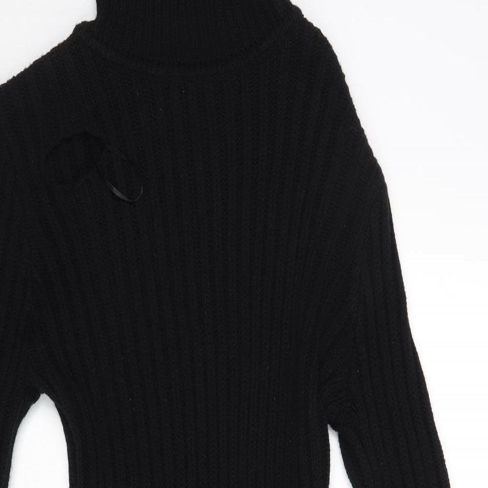In the Style Womens Black   Pullover Jumper Size M