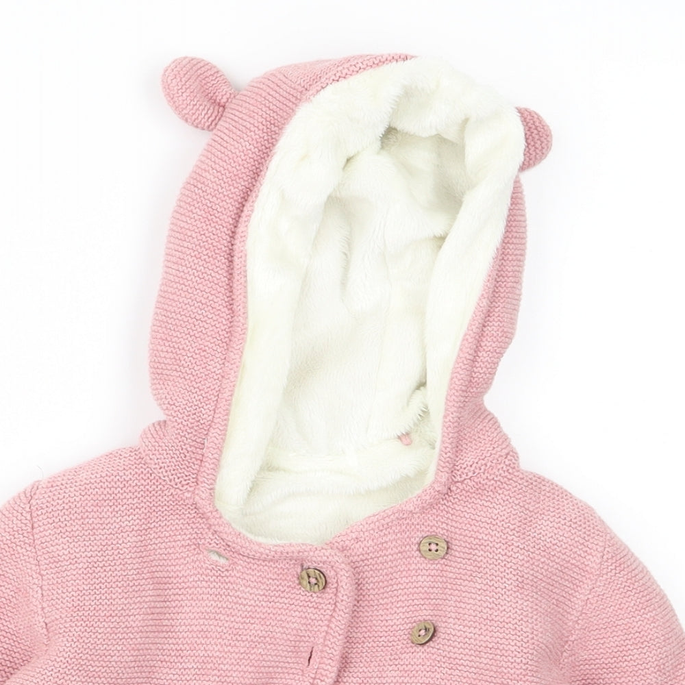 TU Girls Pink   Jacket  Size 12 Months