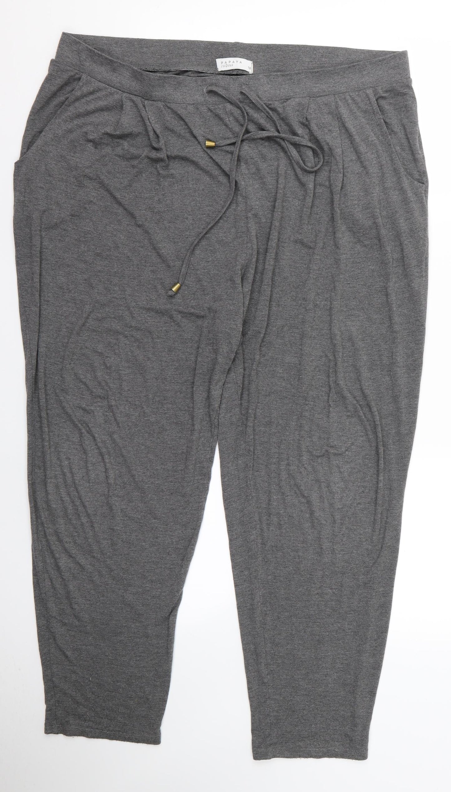Preworn Womens Grey   Jogger Trousers Size 18 L24 in