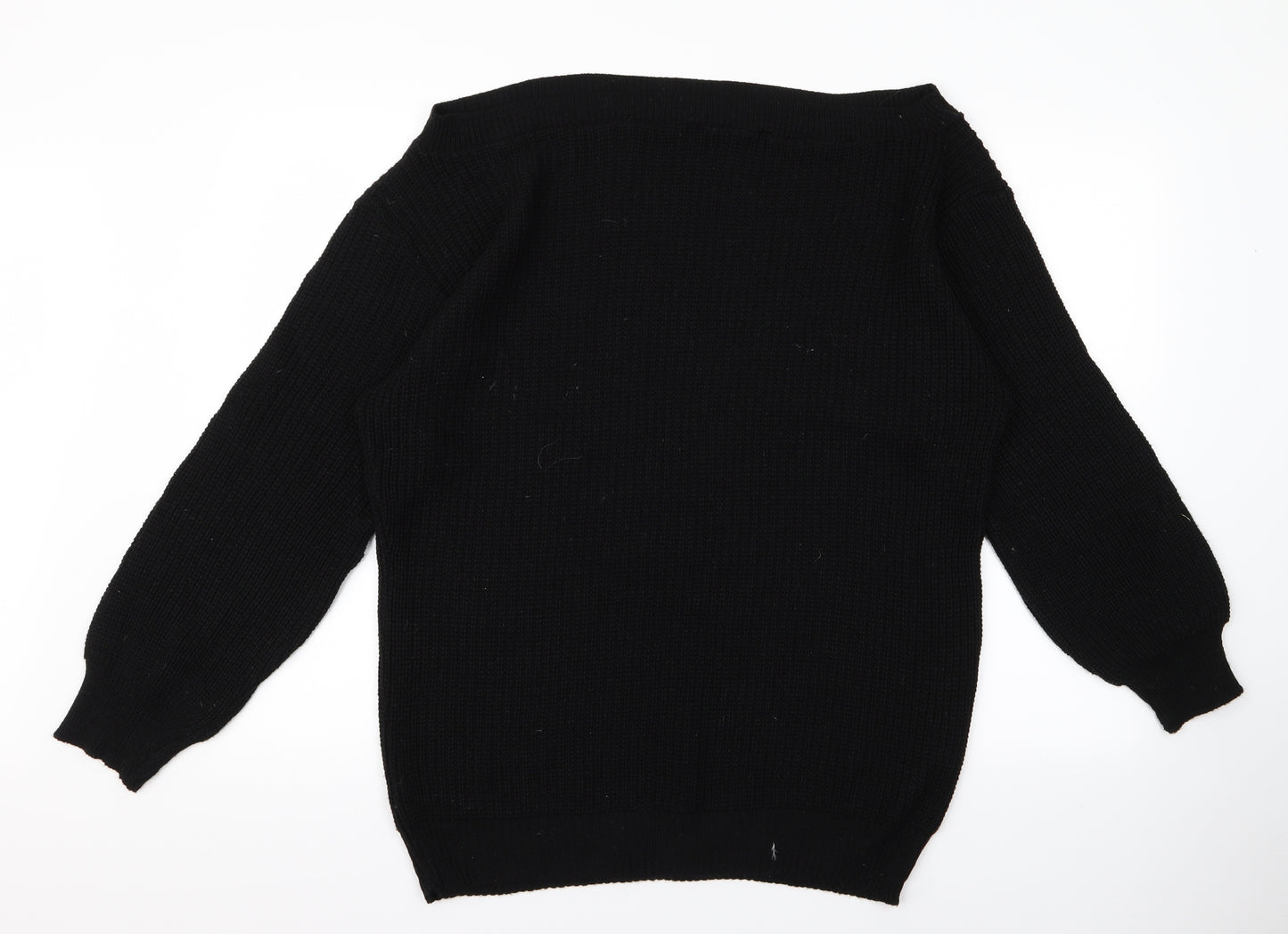 Preworn Womens Black   Pullover Jumper Size L
