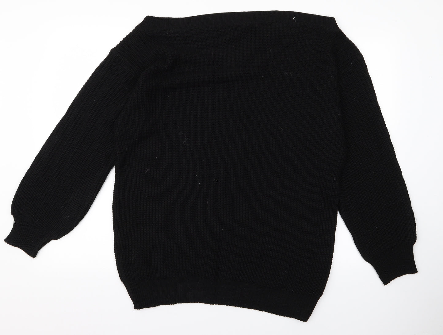 Preworn Womens Black   Pullover Jumper Size L