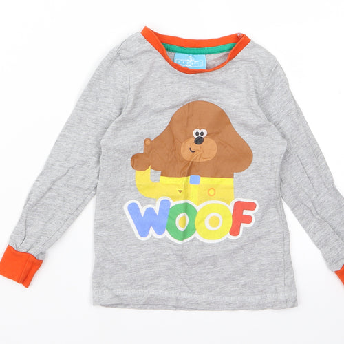 hey duggie Baby Grey   Basic T-Shirt Size 12 Months  - dog