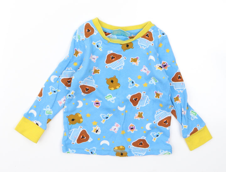 duggie Baby Blue Animal Print Basic T-Shirt Size 12 Months - duggie