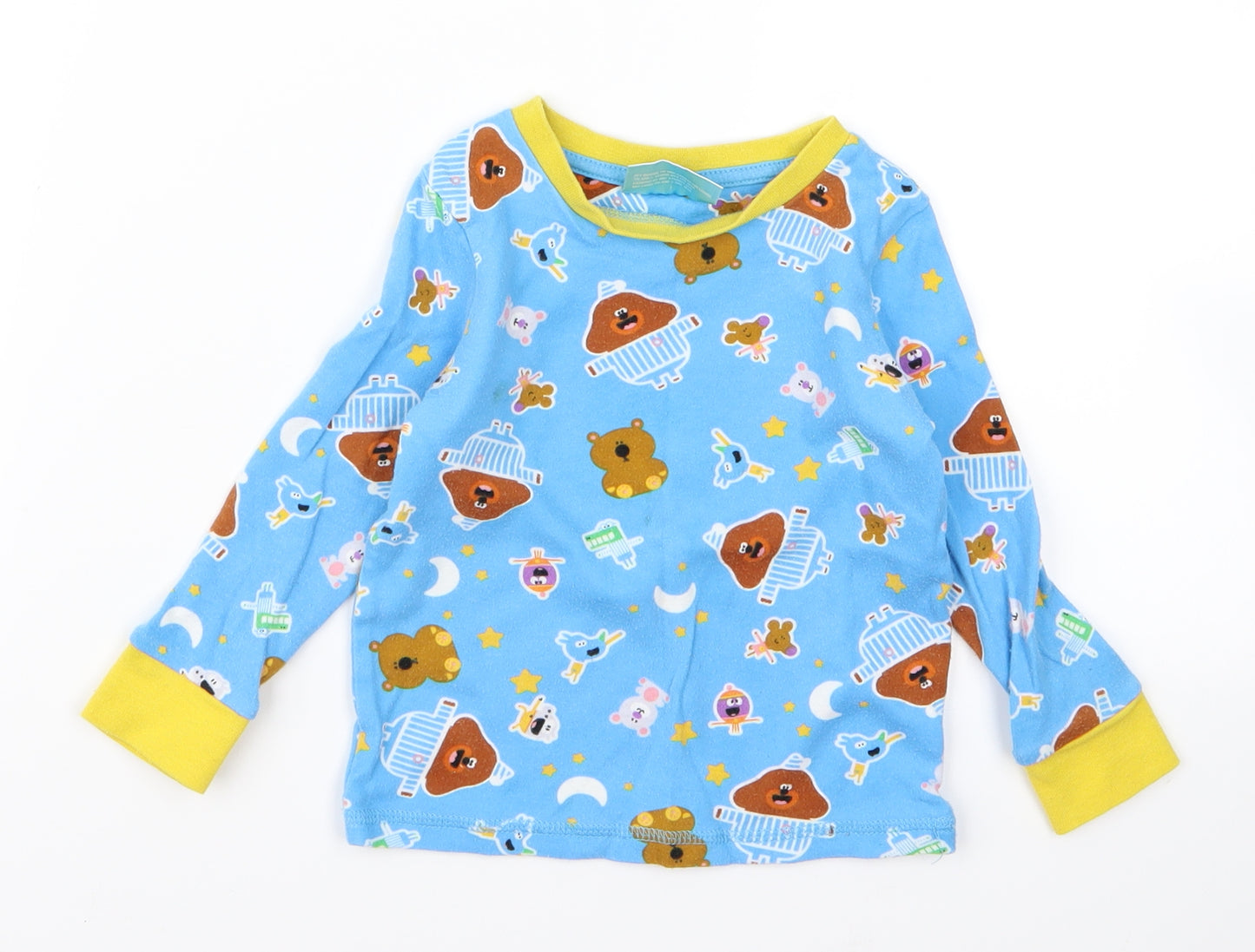 duggie Baby Blue Animal Print  Basic T-Shirt Size 12 Months  - duggie