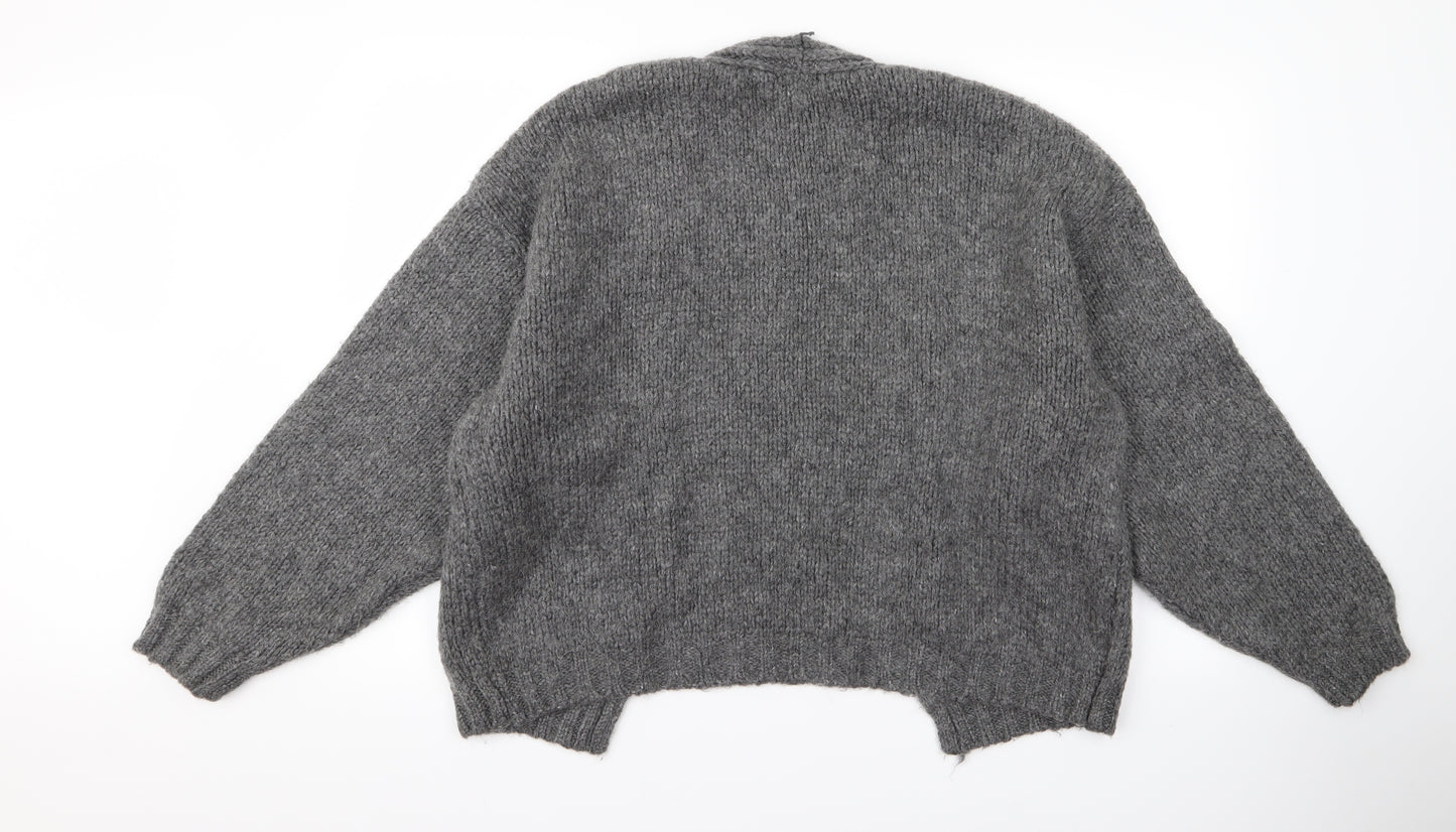 New Look Womens Grey   Cardigan Jumper Size L