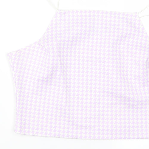 misguided Womens Purple   Cropped Tank Size 14