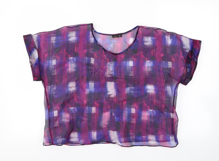 River Island Womens Purple Basic T-Shirt Size 14