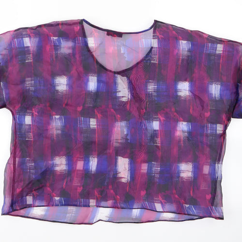 River Island Womens Purple   Basic T-Shirt Size 14