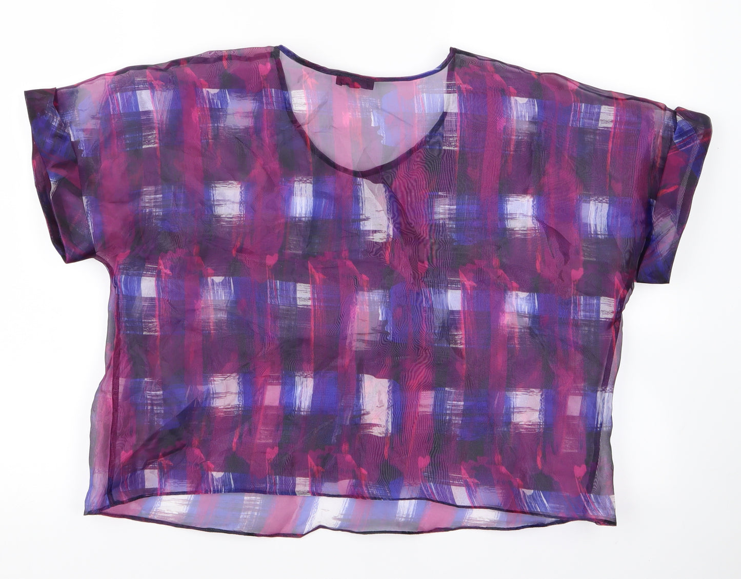 River Island Womens Purple   Basic T-Shirt Size 14