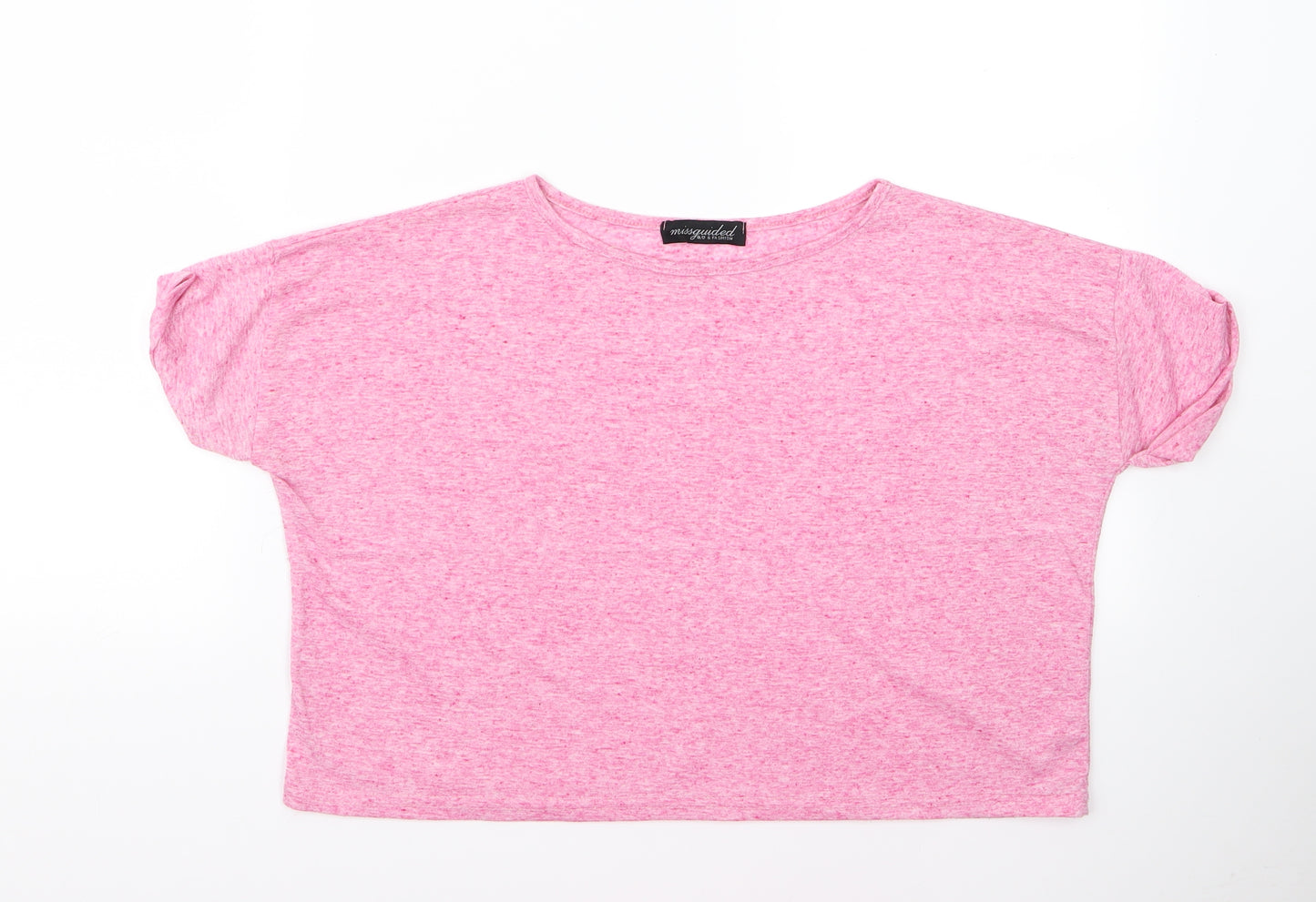 misguided Womens Pink   Basic T-Shirt Size 10