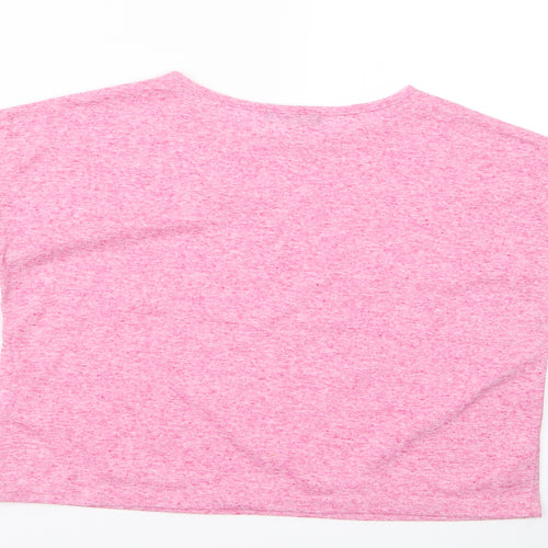 misguided Womens Pink   Basic T-Shirt Size 10