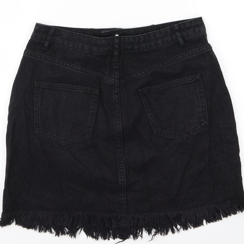 misguided Womens Black  Denim Straight & Pencil Set Size 10