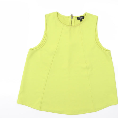 Topshop Womens Yellow   Vest Jumper Size 10