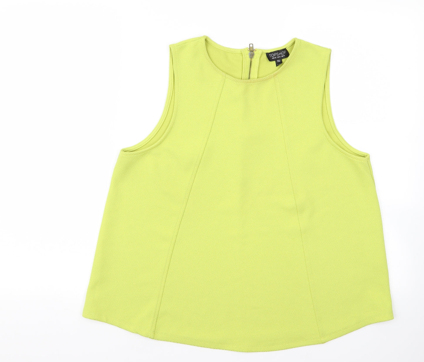 Topshop Womens Yellow   Vest Jumper Size 10