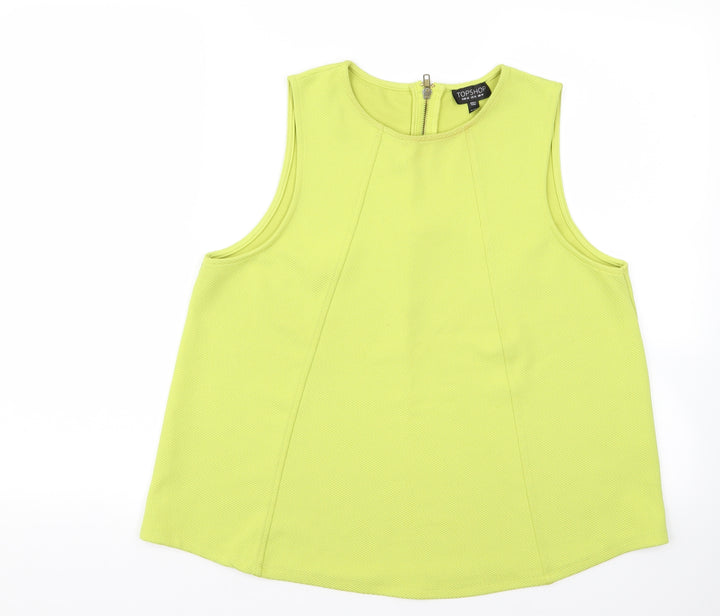 Topshop Womens Yellow   Vest Jumper Size 10