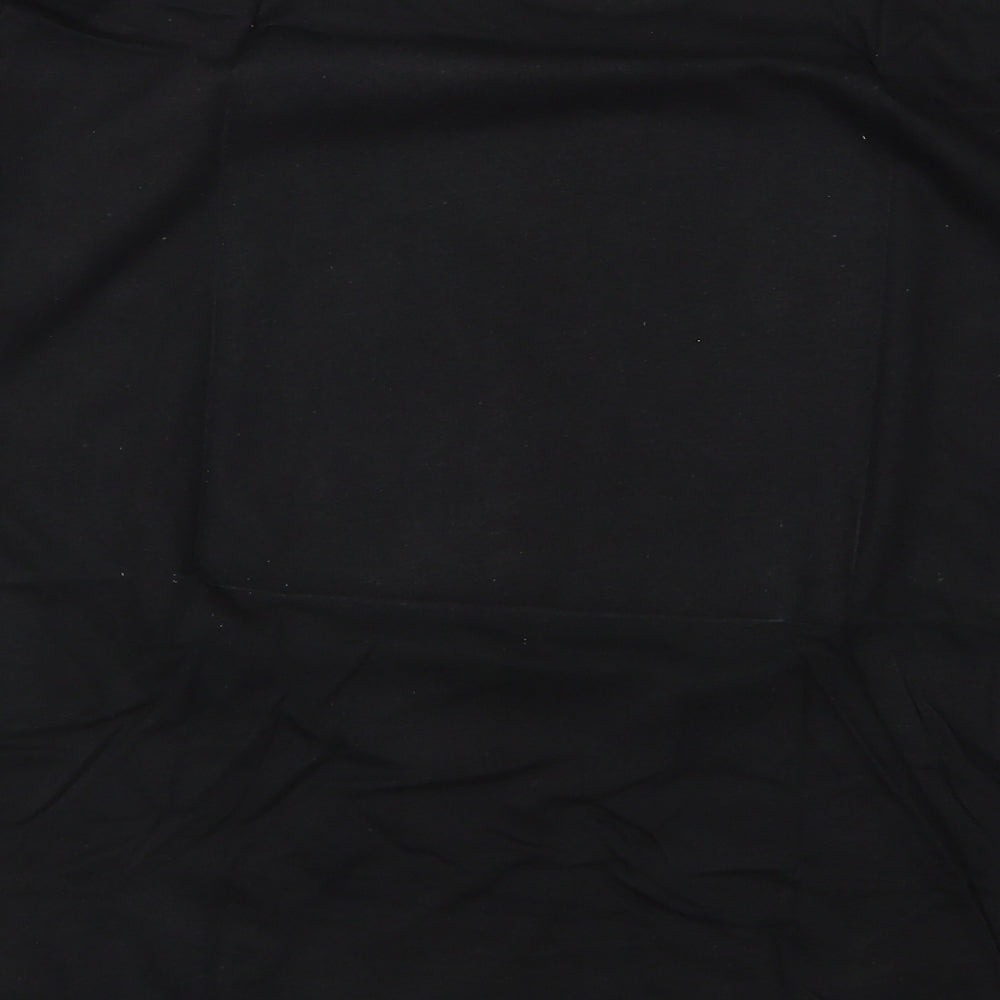 Preworn Womens Black   Basic T-Shirt Size M  - spoon