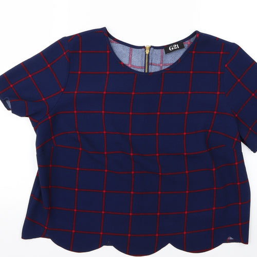 g21 Womens Blue   Basic Blouse Size 16