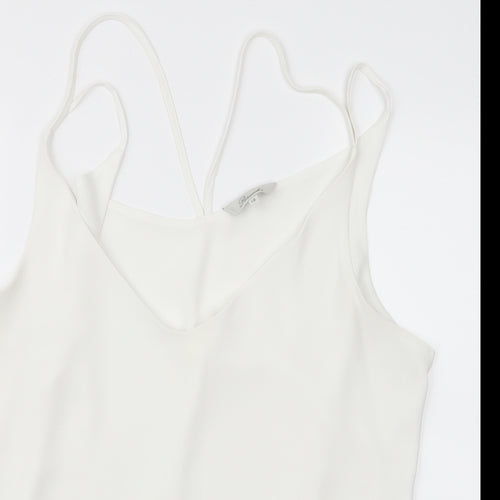 Peacocks Womens White   Basic Button-Up Size 18