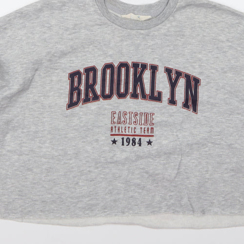 Primark Womens Grey   Pullover Jumper Size S  - brooklyn