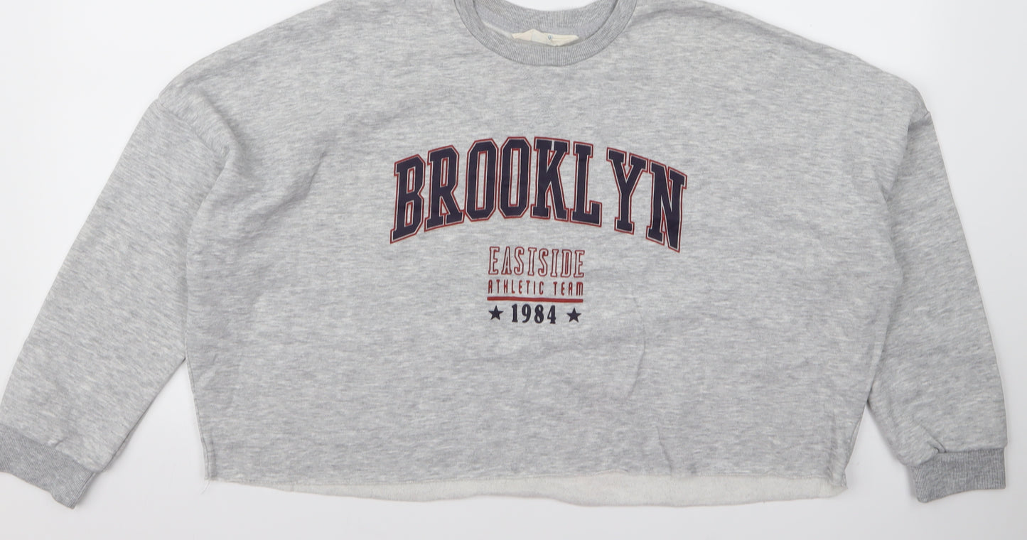 Primark Womens Grey   Pullover Jumper Size S  - brooklyn