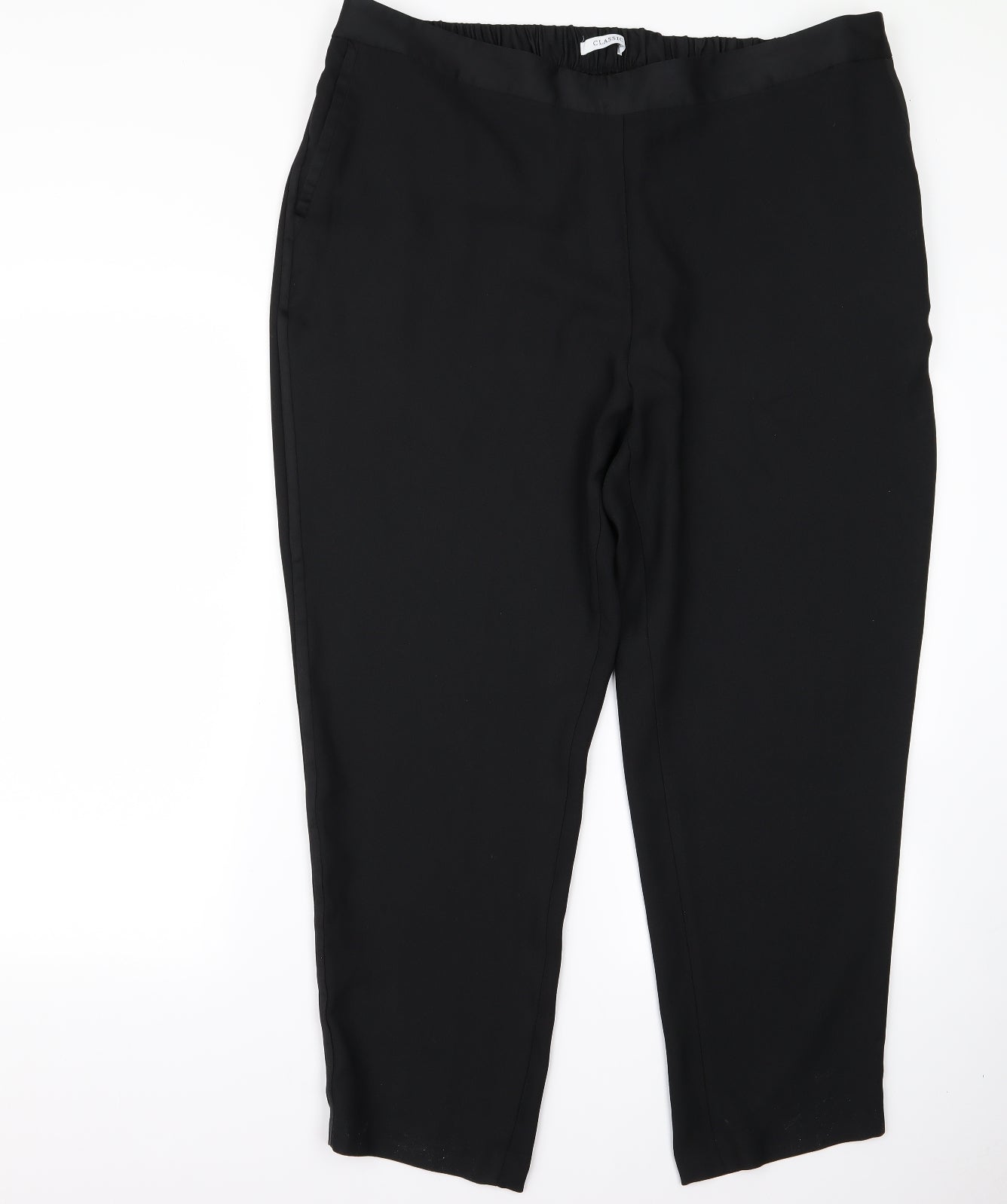 m&s Womens Black   Trousers  Size 20 L25 in