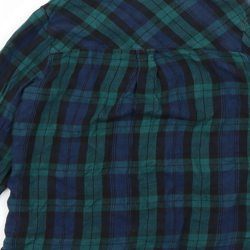 NEXT Girls Green Check  Basic Polo Size 7 Years