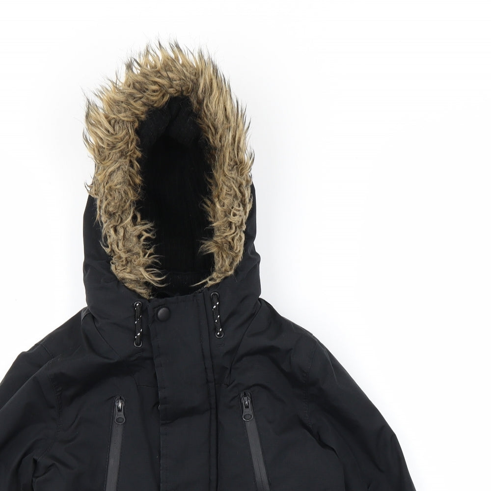 TU Boys Black   Basic Coat Coat Size 3-4 Years