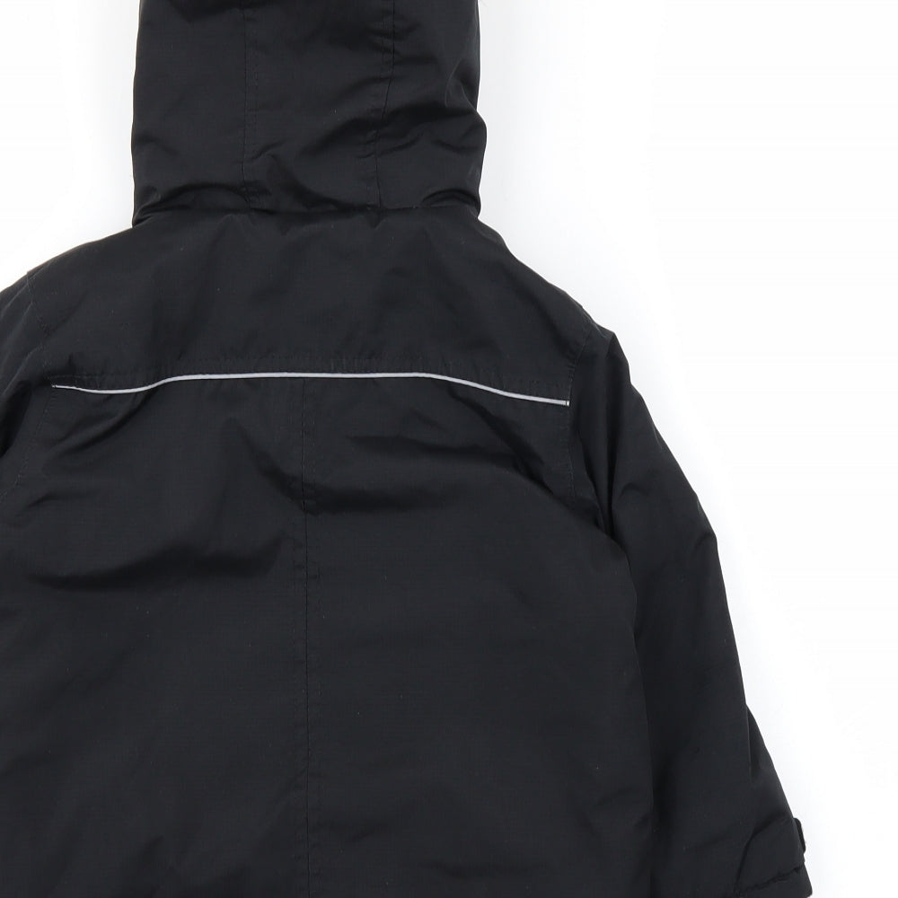 TU Boys Black   Basic Coat Coat Size 3-4 Years