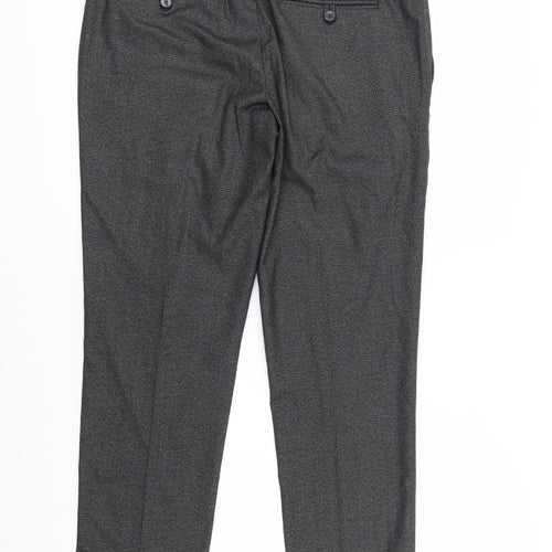 Burton Menswear Mens Grey   Trousers  Size 34 in L28 in
