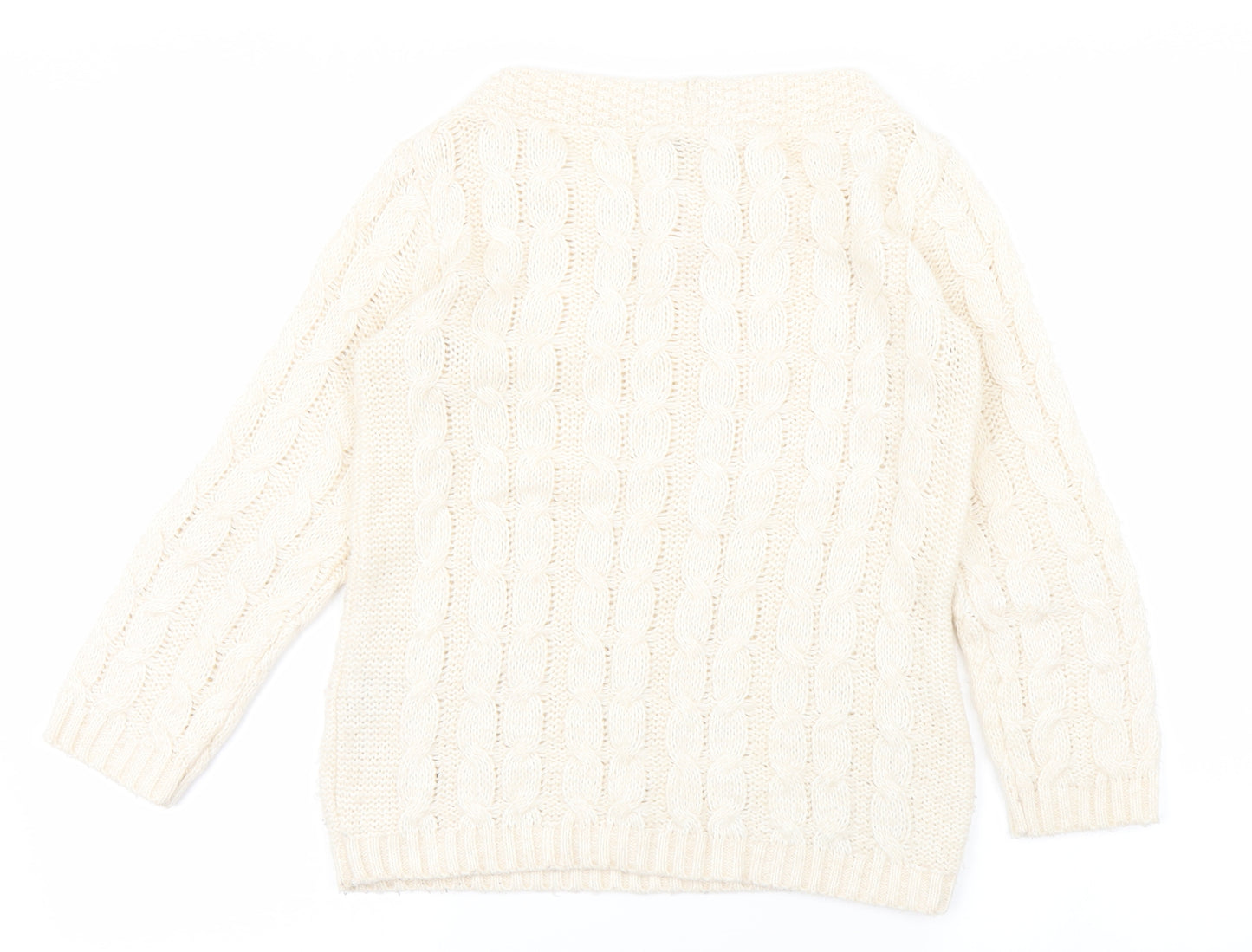 Miss Selfridge Womens White   Pullover Jumper Size 6