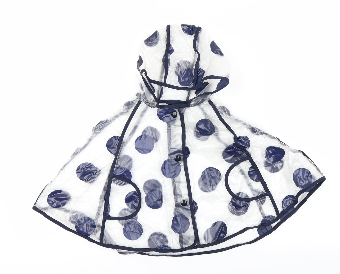 NEXT Girls Clear Polka Dot  Rain Coat Coat Size 2-3 Years