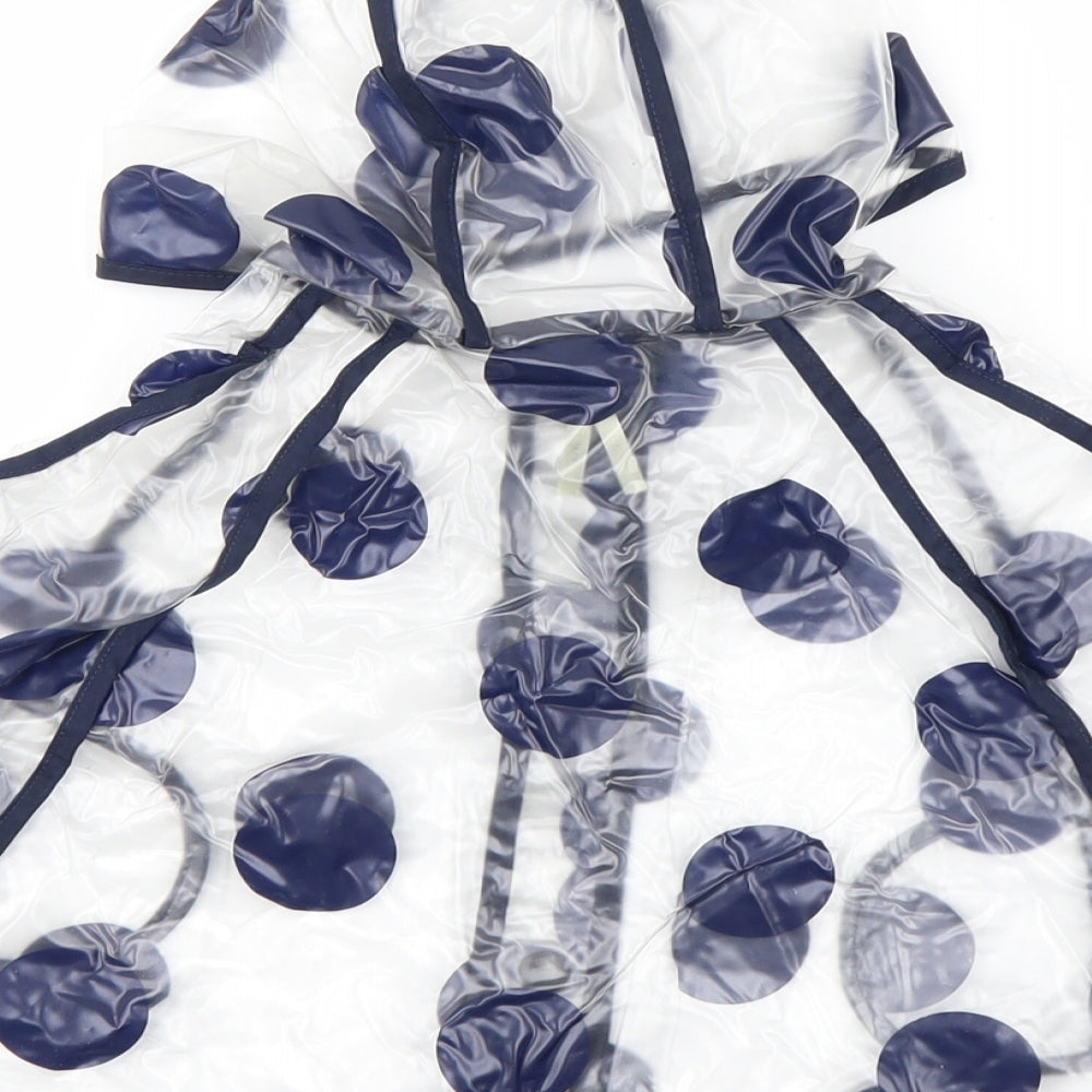 NEXT Girls Clear Polka Dot  Rain Coat Coat Size 2-3 Years