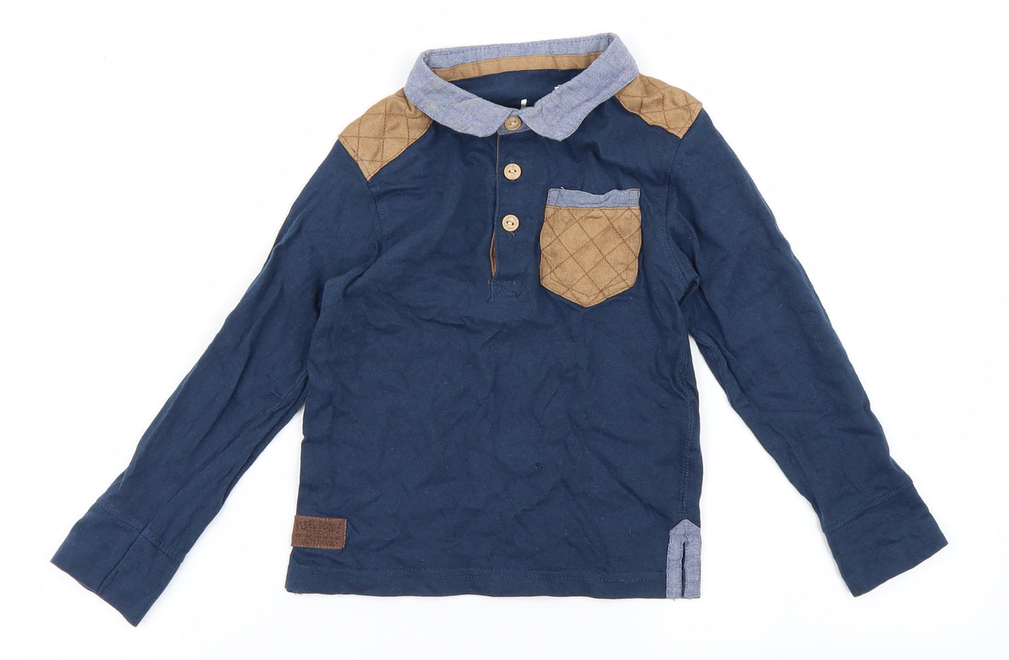 Rebel Boys Blue   Basic Polo Size 2-3 Years