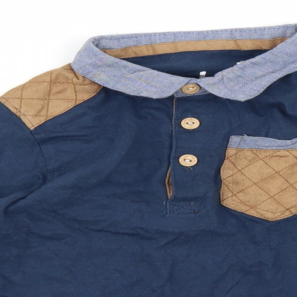Rebel Boys Blue   Basic Polo Size 2-3 Years