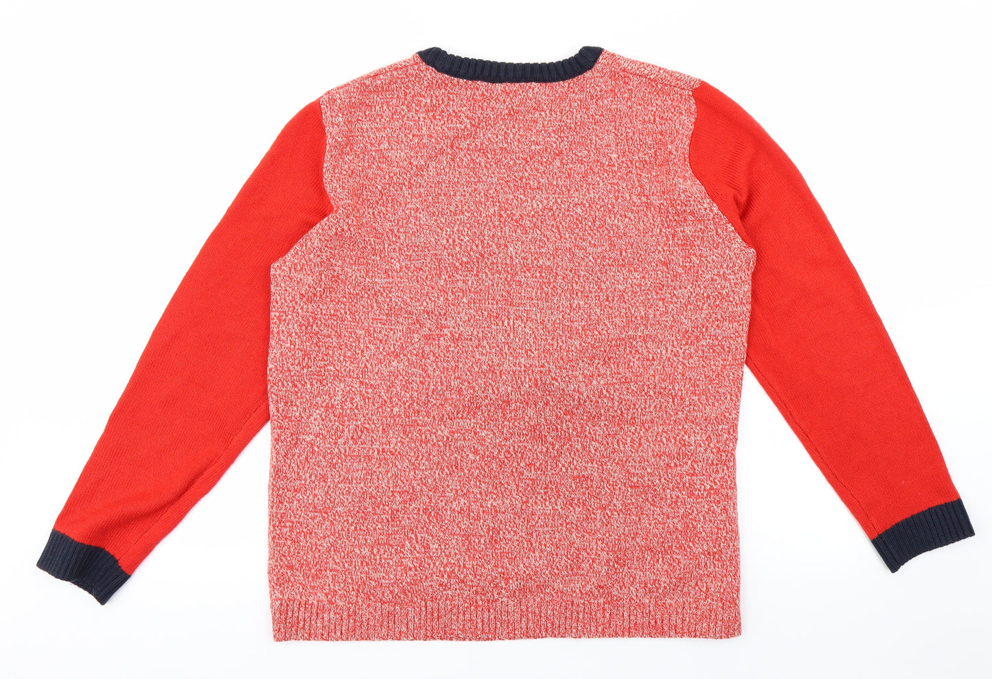 NEXT Womens Red Animal Print  Pullover Jumper Size 16  - Raindeer christmas