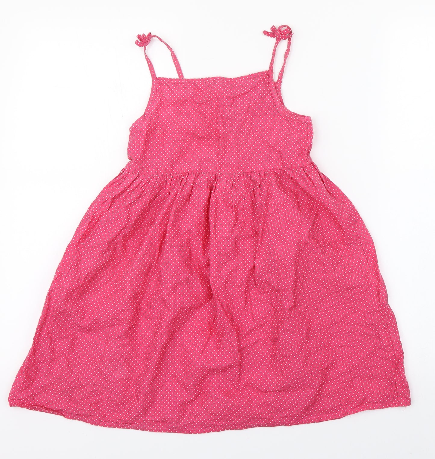 Primark Girls Pink Polka Dot  A-Line  Size 7-8 Years
