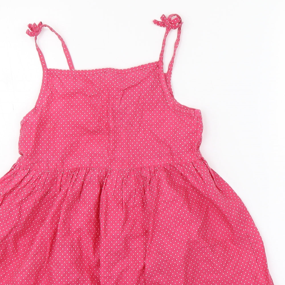 Primark Girls Pink Polka Dot  A-Line  Size 7-8 Years