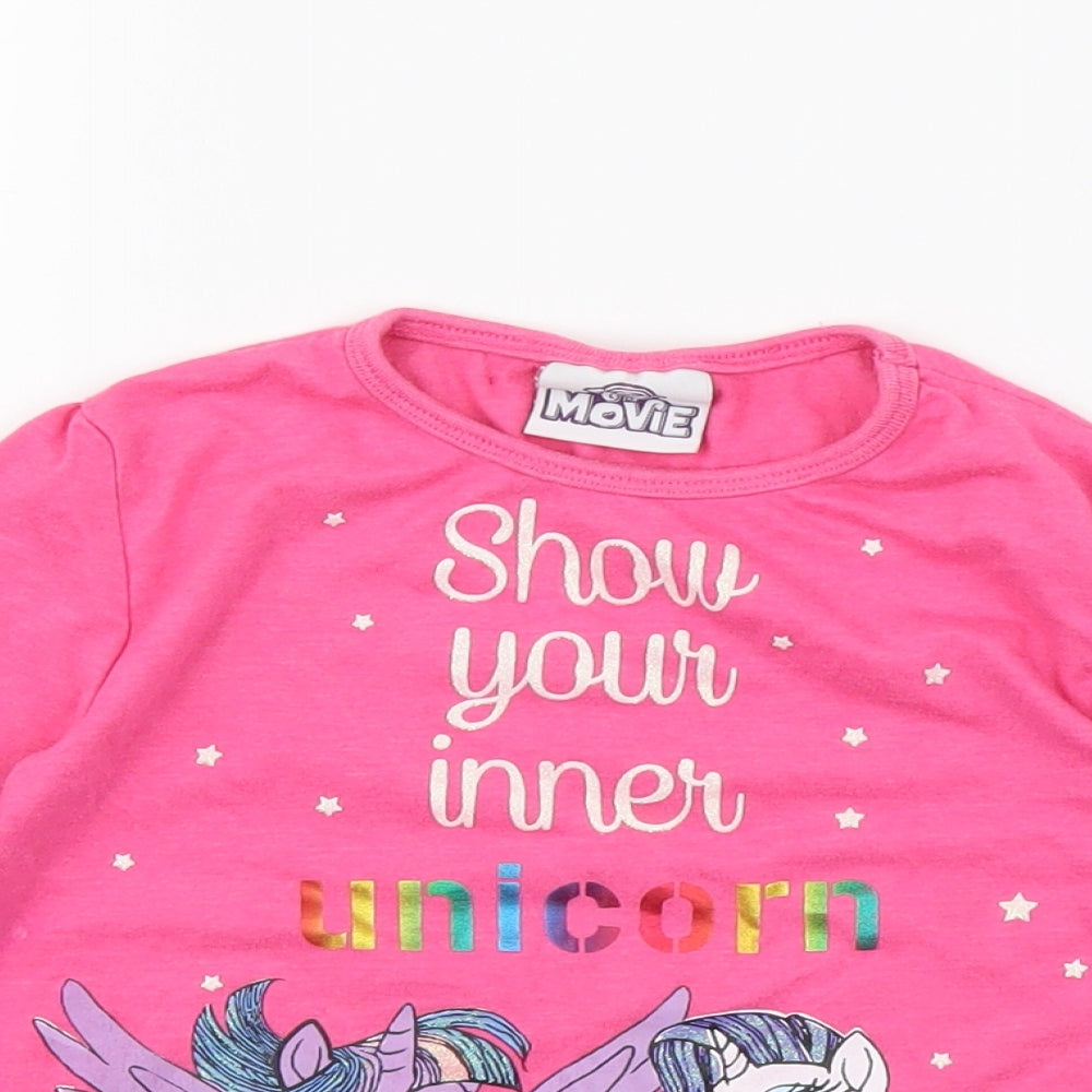 My Little Pony Girls Pink   Basic T-Shirt Size 3 Years