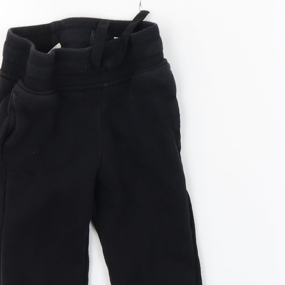 H&M Boys Black   Jogger Trousers Size 2-3 Years