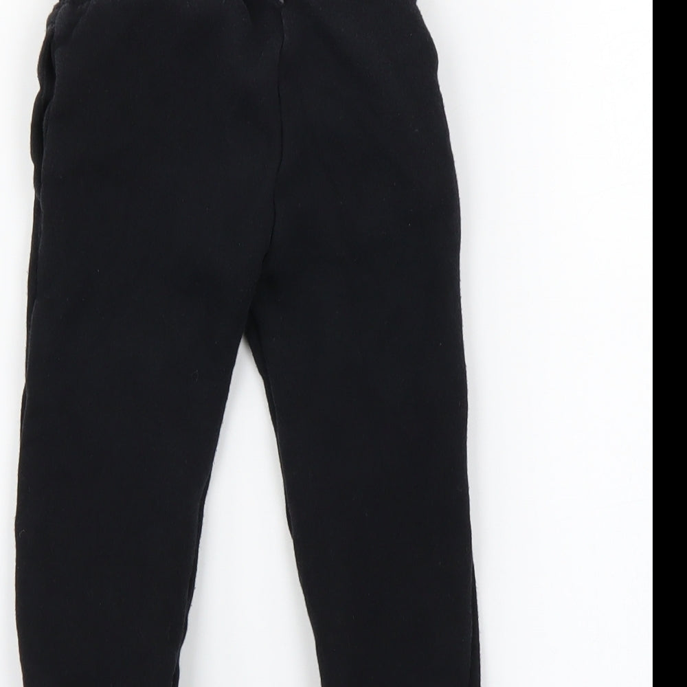H&M Boys Black   Jogger Trousers Size 2-3 Years