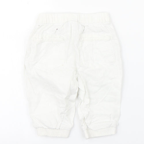 Preworn Girls White Floral  Bloomer Trousers Size 2-3 Years