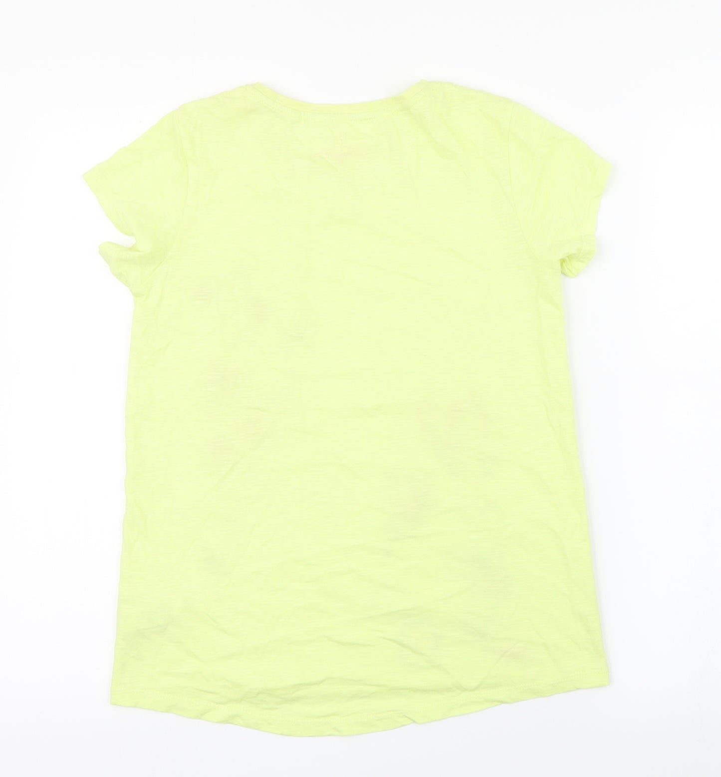NEXT Girls Yellow Floral  Pullover T-Shirt Size 12 Years