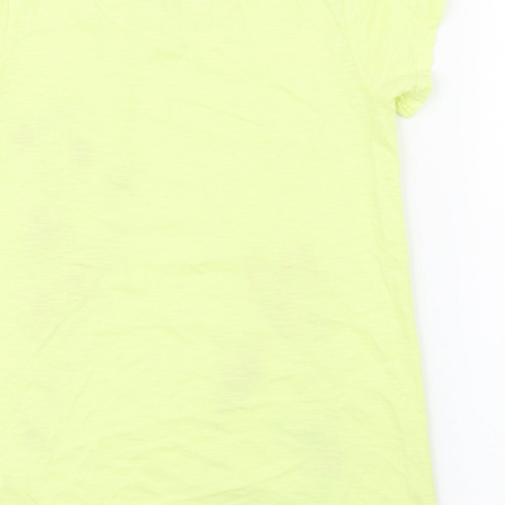 NEXT Girls Yellow Floral  Pullover T-Shirt Size 12 Years
