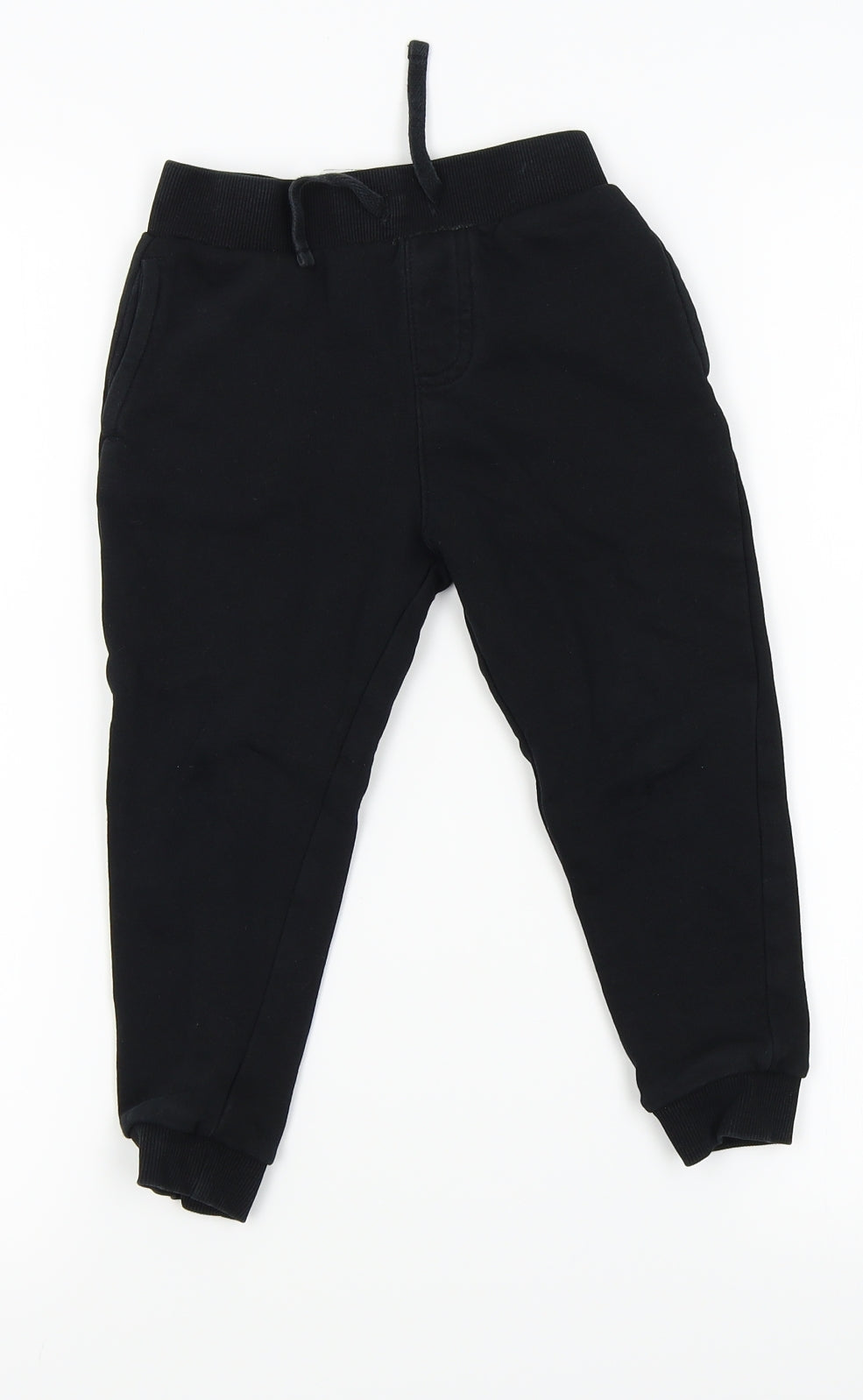 George Boys Black   Jogger Trousers Size 3-4 Years