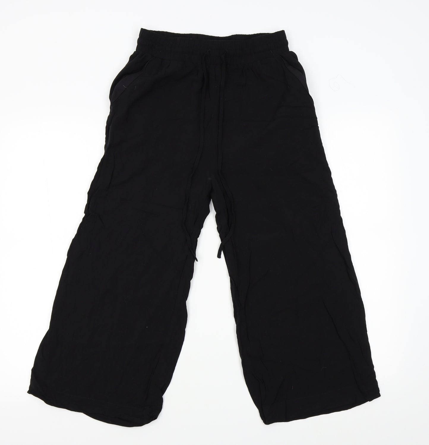 Primark Womens Black   Capri Trousers Size 10 L20 in