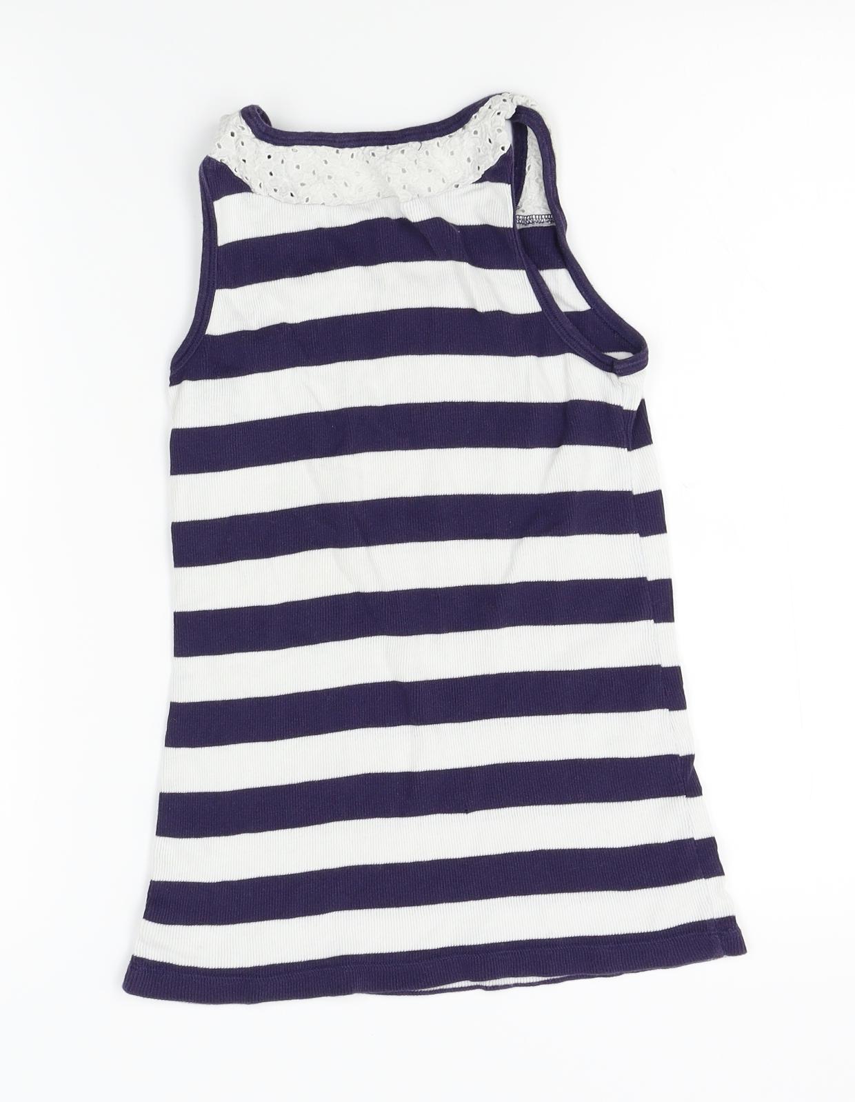 redherring Girls Blue Striped  A-Line  Size 13 Years