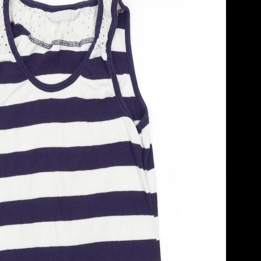 redherring Girls Blue Striped  A-Line  Size 13 Years